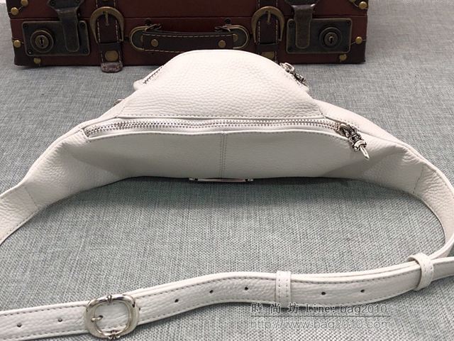 chrome hearts包 k053-2克羅心 白色Mimi腰包 克羅心挎包  gjc1527